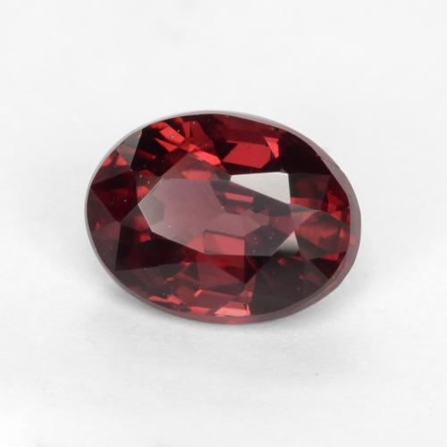 Granate rodolita rojo natural de 1,10 ct, corte óvalo, VS