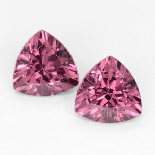 Gemas de Granate rodolita Púrpura rosado natural de 1.12 ct, Trillón, VS