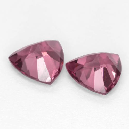 Gemas de Granate rodolita Púrpura rosado natural de 1.12 ct, Trillón, VS
