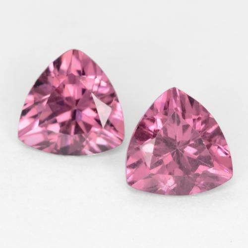 Gemas de Granate rodolita Púrpura rosado natural de 1.09 ct, Trillón, VS
