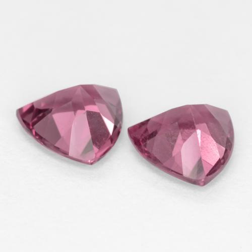 Gemas de Granate rodolita Púrpura rosado natural de 1.09 ct, Trillón, VS