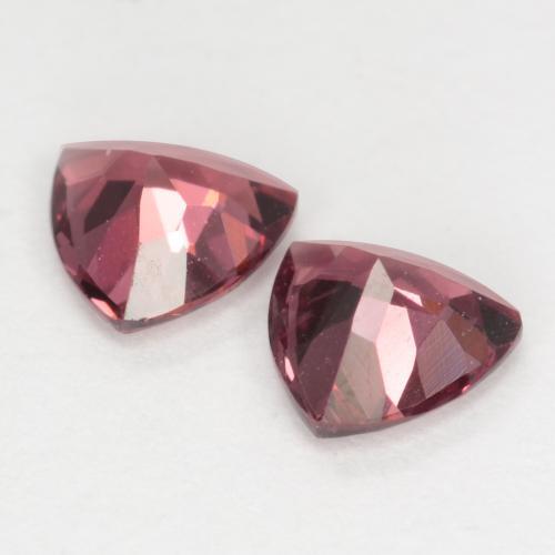 Gemas de granate rodolita rojo natural de 1,09 ct, trillón, VS