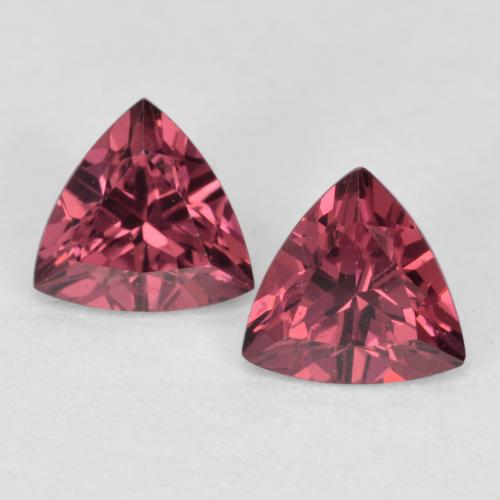 Gemas de Granate rodolita Púrpura baya natural de 1.13 ct, Trillón, VVS-VS