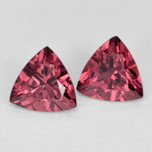 Gemas de Granate rodolita Púrpura baya natural de 1.13 ct, Trillón, VVS-VS