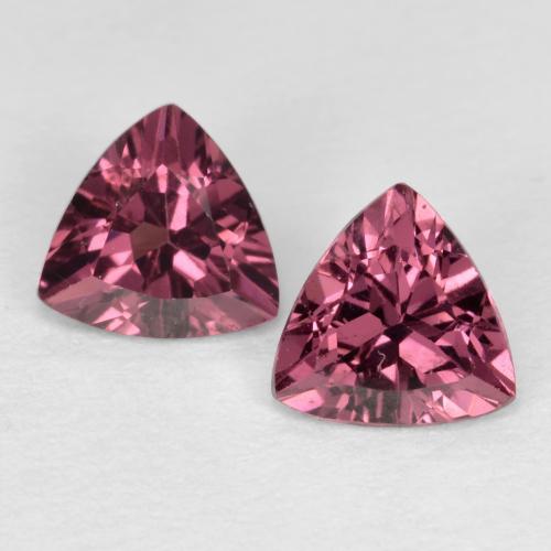 Gemas de Granate rodolita Rosado magenta natural de 0.94 ct, Trillón, VS