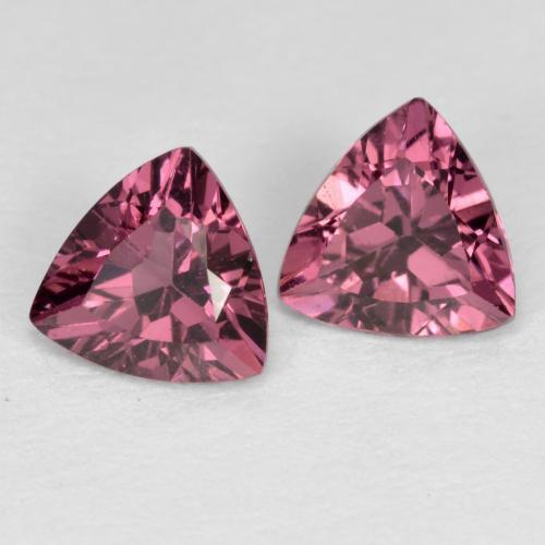 Gemas de Granate rodolita Rosado magenta natural de 0.94 ct, Trillón, VS