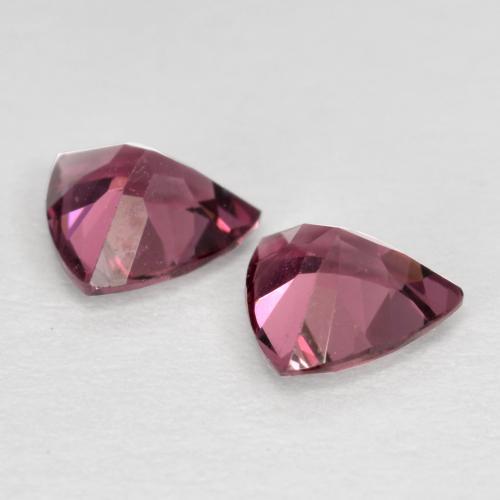 Gemas de Granate rodolita Rosado magenta natural de 0.94 ct, Trillón, VS
