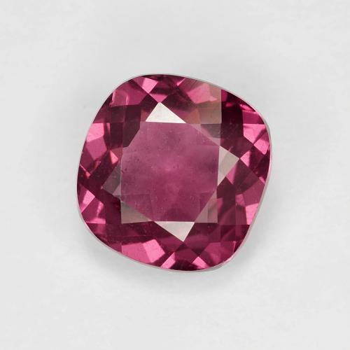 Granate rodolita púrpura natural de 1,97 ct, corte cojín, VS