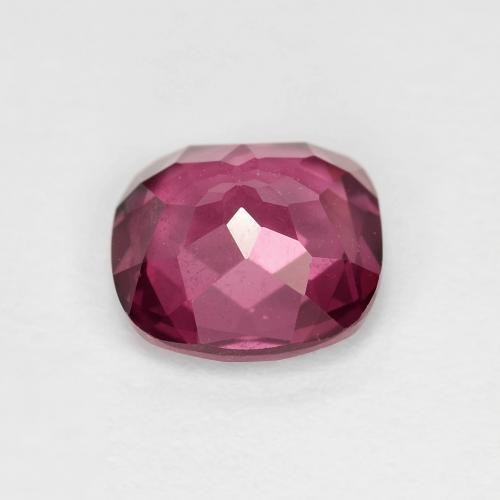 Granate rodolita púrpura natural de 1,97 ct, corte cojín, VS