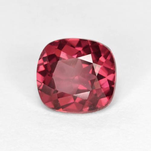 Granate rodolita púrpura natural de 1,85 ct, corte cojín, VVS