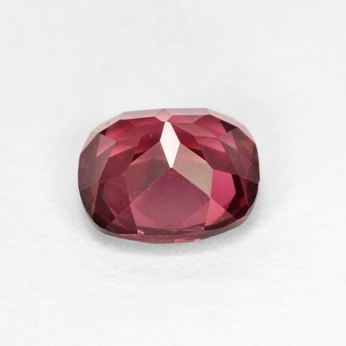 Granate rodolita púrpura natural de 1,85 ct, corte cojín, VVS