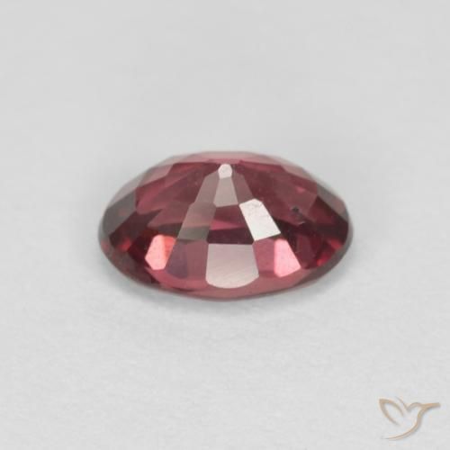 Granate rodolita Rojo oscuro natural de 1.04 ct, Ovalada, VS