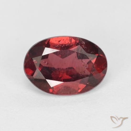 1.02ct Natural Rojo escarlata Granate Rodolita, Ovalada, VS-SI