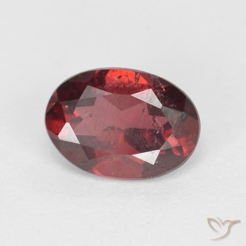 Granate rodolita Rojo escarlata natural de 1.02 ct, Ovalada, VS-SI