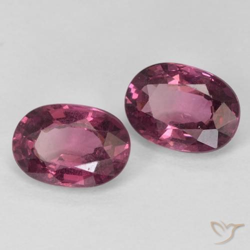 Gemas de Granate rodolita Magenta intenso natural de 2.12 ct, Ovalada, VS