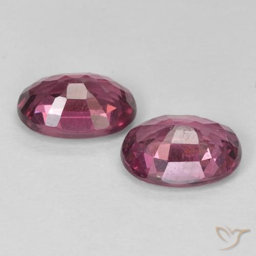 Gemas de Granate rodolita Magenta intenso natural de 2.12 ct, Ovalada, VS