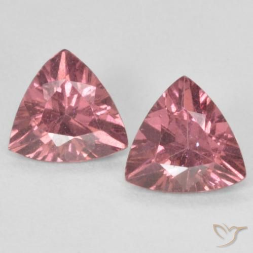 0.83ctw Natural Rojo medio Granate Rodolita, Trillón, VVS-VS