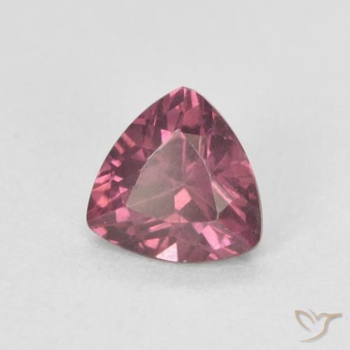 Granate rodolita Rojo oscuro natural de 0.57 ct, Trillón, VS