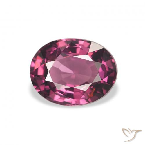 2.03ct Natural Púrpura medio Granate Rodolita, Ovalada, VVS-VS