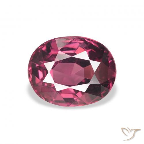 2.65ct Natural Púrpura baya rosado Granate Rodolita, Ovalada, VVS-VS