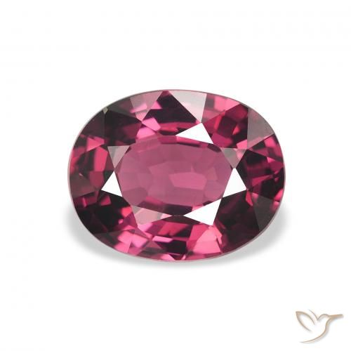 Granate rodolita Rosado magenta natural de 2.27 ct, Corte Óvalo, VVS-VS