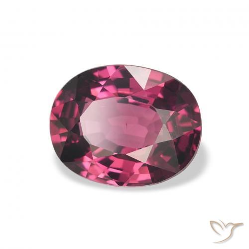 Granate rodolita Rosado magenta natural de 2.27 ct, Corte Óvalo, VVS-VS