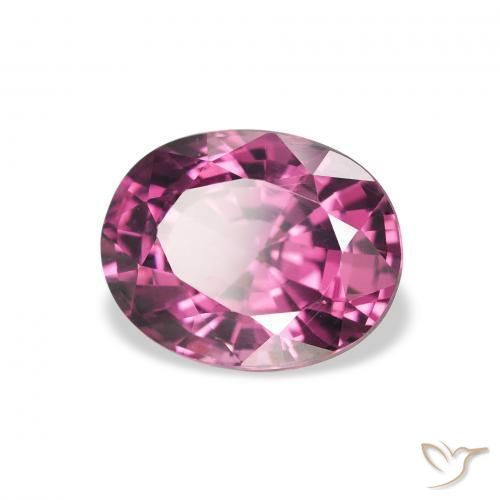 Granate rodolita Púrpura rojizo natural de 2.36 ct, Ovalada, VVS-VS