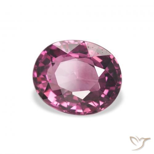 Granate rodolita Rojo frambuesa natural de 2.07 ct, Ovalada, VVS-VS