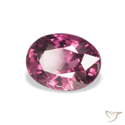 Granate rodolita Rojo frambuesa natural de 2.32 ct, Ovalada, VVS-VS