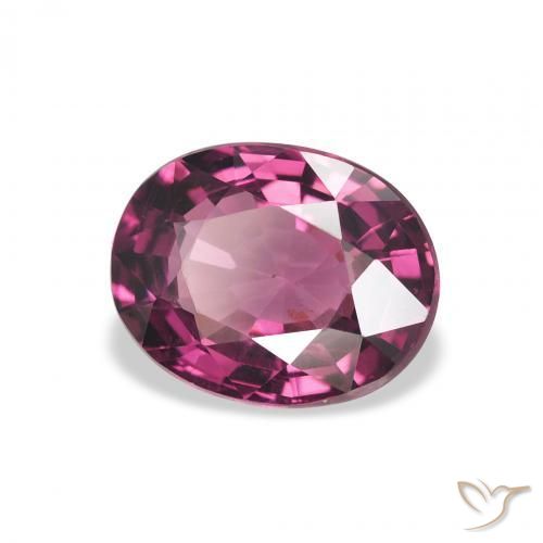 Granate rodolita Rosado magenta natural de 2.40 ct, Ovalada, VVS-VS