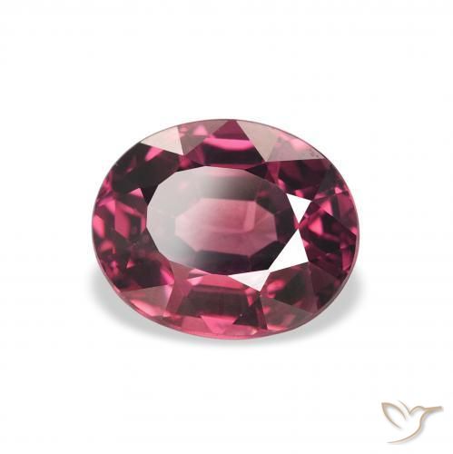 Granate rodolita Medium Dark-Purple natural de 2.13 ct, Ovalada, VVS-VS