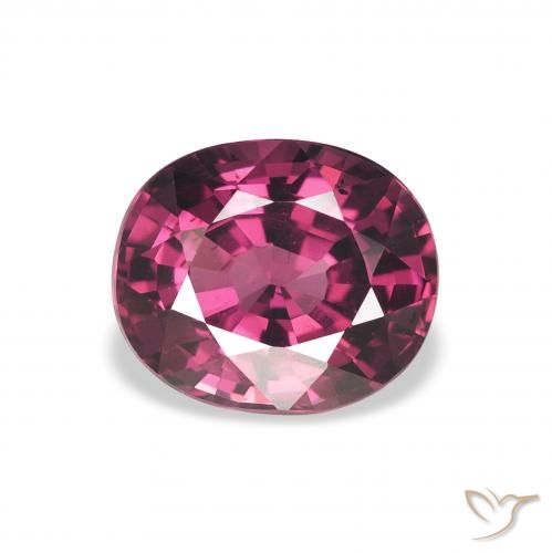 2.31ct Natural Púrpura medio Granate Rodolita, Ovalada, VVS-VS