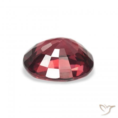 Granate rodolita Rojo oscuro natural de 2.86 ct, Ovalada, VS