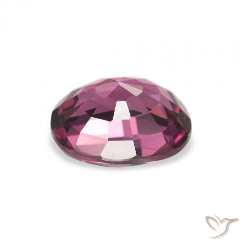 Granate rodolita Púrpura medio natural de 2.35 ct, Ovalada, VVS