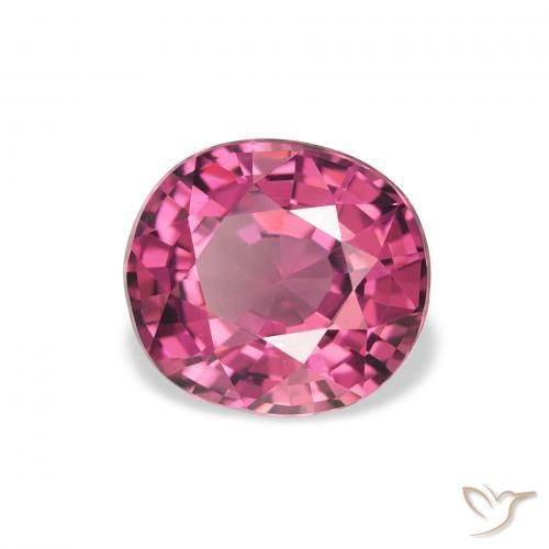Granate rodolita Púrpura baya rosado natural de 2.23 ct, Ovalada, VVS