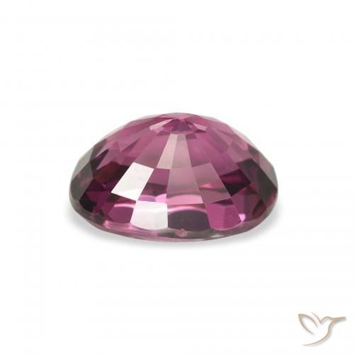 Granate rodolita Púrpura medio natural de 2.67 ct, Ovalada, VVS