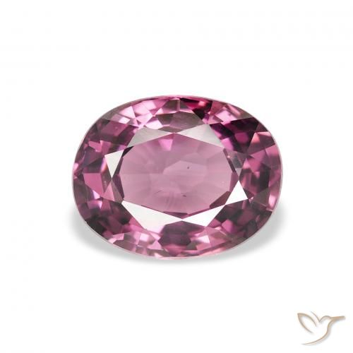 2.16ct Natural Medium Dark-Purple Granate Rodolita, Ovalada, VS