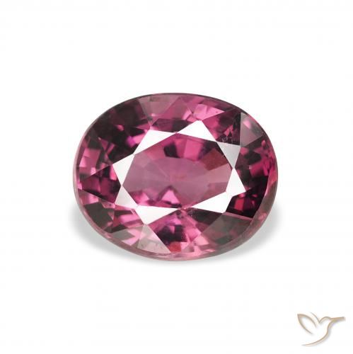 2.02ct Natural Púrpura baya rosado Granate Rodolita, Ovalada, VS