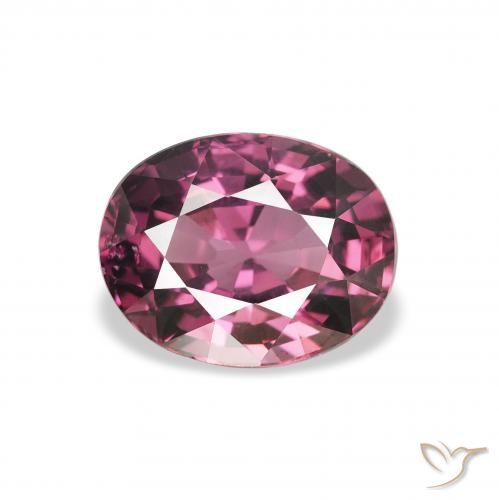 2.09ct Natural Medium Dark-Purple Granate Rodolita, Ovalada, VS