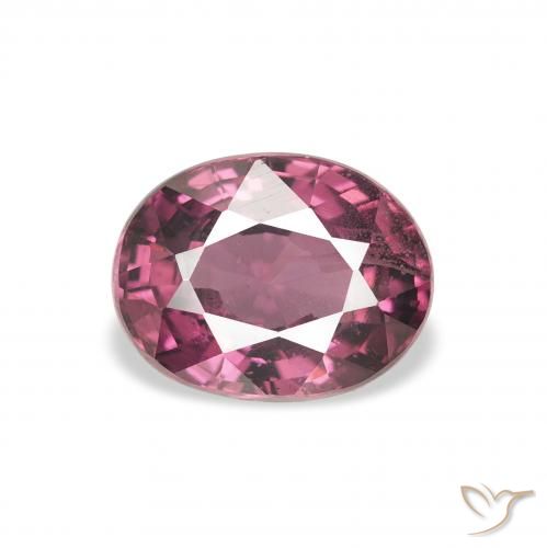 2.13ct Natural Púrpura medio Granate Rodolita, Ovalada, VS