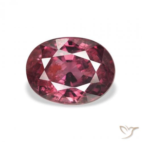 2.95ct Natural Púrpura baya Granate Rodolita, Ovalada, VS