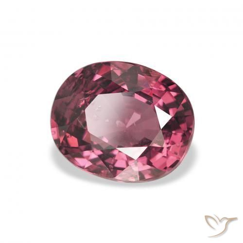 Granate rodolita Rosado magenta natural de 2.27 ct, Ovalada, VS