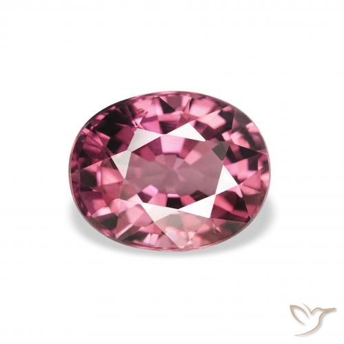 2.02ct Natural Púrpura baya rosado Granate Rodolita, Ovalada, VS