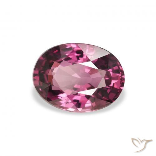 Granate rodolita Rosado magenta natural de 2.00 ct, Ovalada, VS