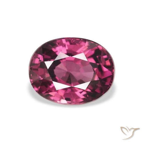 2.63ct Natural Púrpura medio Granate Rodolita, Ovalada, VS