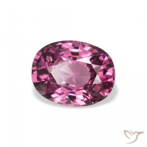 Granate rodolita Púrpura baya rosado natural de 2.27 ct, Ovalada, VS