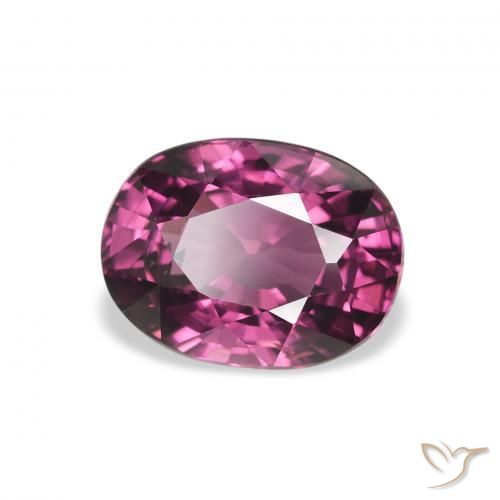 Granate rodolita Púrpura baya rosado natural de 2.41 ct, Ovalada, VS