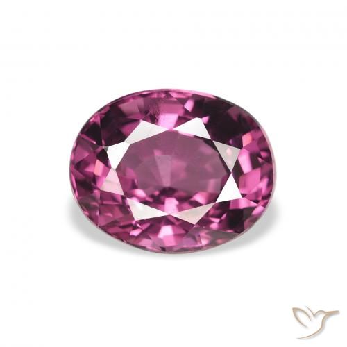 2.56ct Natural Púrpura baya rosado Granate Rodolita, Ovalada, VS