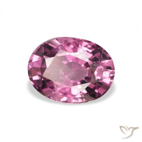Granate rodolita Púrpura intenso natural de 2.40 ct, Ovalada, VS