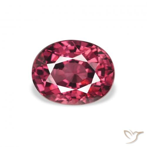 2.29ct Natural Púrpura medio Granate Rodolita, Ovalada, VS